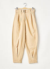 Pantalon large beige BERSHKA pour femme seconde vue