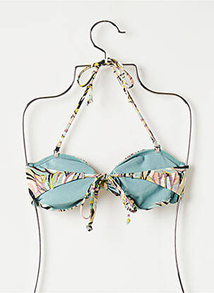 Haut de maillot de bain stretch haut bandeau vert H&M femme