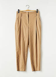 Pantalon 7/8 taille haute taille haute marron ZARA femme