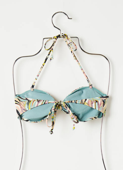 Haut de maillot de bain stretch haut bandeau vert H&M femme