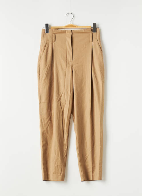 Pantalon 7/8 taille haute taille haute marron ZARA femme