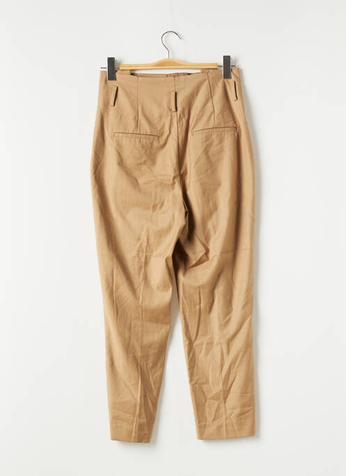 Pantalon 7/8 taille haute taille haute marron ZARA femme