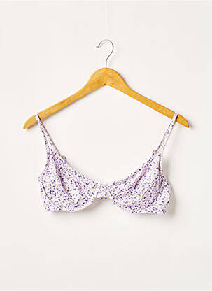 Haut de maillot de bain stretch violet NHLT femme