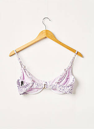 Haut de maillot de bain stretch violet NHLT femme
