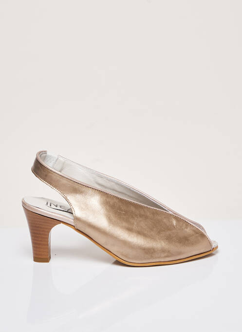 Sandales/Nu pieds beige INEA pour femme