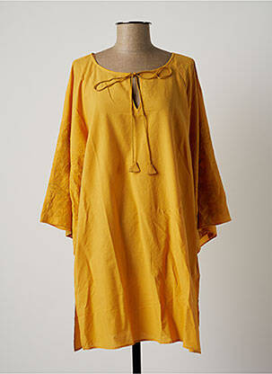 Robe courte jaune LIDEA pour femme