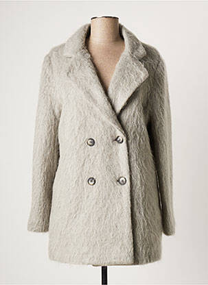 Manteau long gris HUMILITY pour femme
