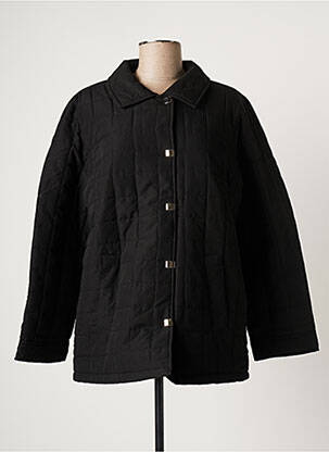 Doudoune poches sans capuche noir SOIE POUR SOI femme