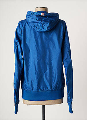 Coupe-vent manches longues a capuche bleu FRANKLIN MARSHALL femme