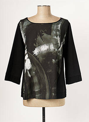 T-shirt manches longues manches longues noir LA FEE MARABOUTEE femme