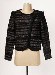 Veste casual col rond noir ONE STEP femme