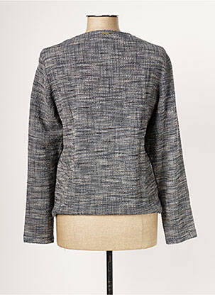 Veste casual col rond gris ONE STEP femme