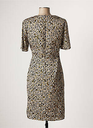 Robe courte manches courtes manches courtes jaune ONE STEP femme