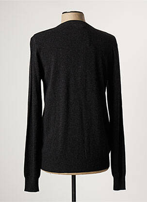 Pull col rond manches longues gris FRANKLIN MARSHALL homme