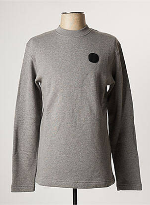 Sweat-shirt broderie manches longues gris LOREAK homme