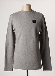 Sweat-shirt broderie manches longues gris LOREAK homme