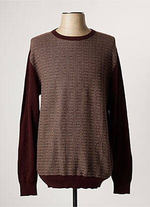 Pull col rond manches longues rouge TERRE BLEUE femme