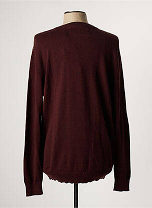 Pull col rond manches longues rouge TERRE BLEUE femme
