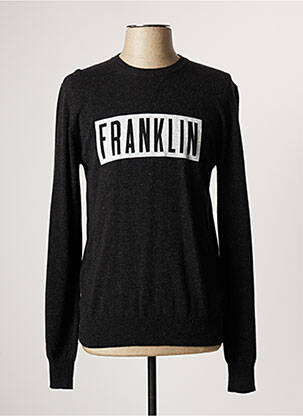 Pull gris FRANKLIN MARSHALL pour homme