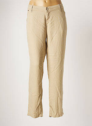 Pantalon chino fermeture zippée sous rabat boutonné taille normale beige LEE COOPER femme