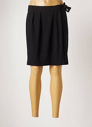 Jupe courte coupe droite noir ONE STEP femme