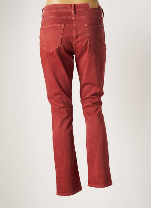 Jeans coupe droite broderie rivets taille normale rouge LEE COOPER femme