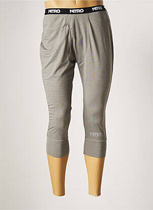Legging tissage chiné taille normale gris NITRO homme