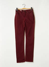Pantalon droit stretch taille normale rouge LEE COOPER femme
