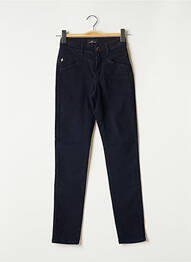 Pantalon slim stretch taille haute bleu ONE STEP femme