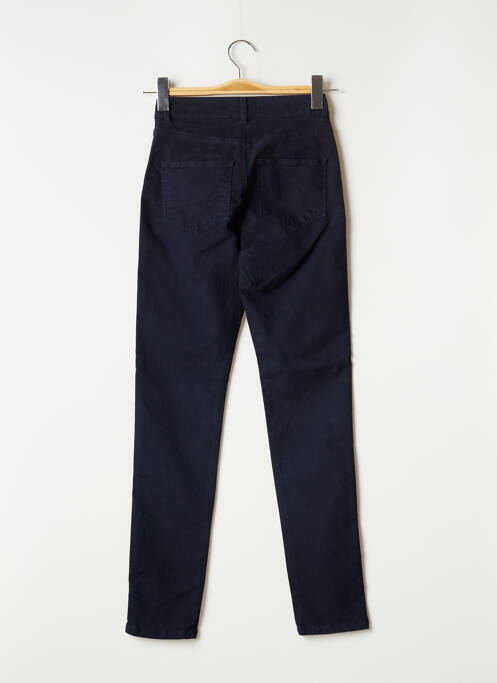 Pantalon slim stretch taille haute bleu ONE STEP femme