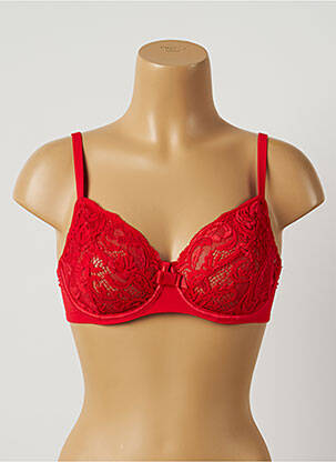 Soutien-gorge légère et transparente haut soutien-gorge emboitant rouge LOU femme