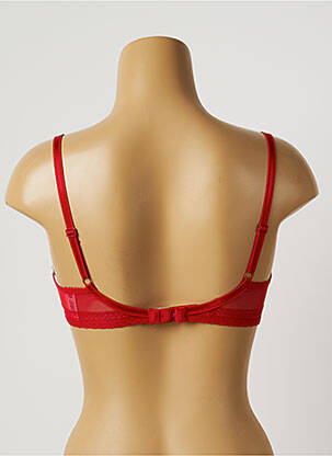 Soutien-gorge tissage dentelle haut soutien-gorge moulé rouge CHANTELLE femme