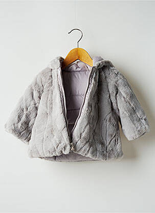 Manteau court gris MAYORAL pour fille