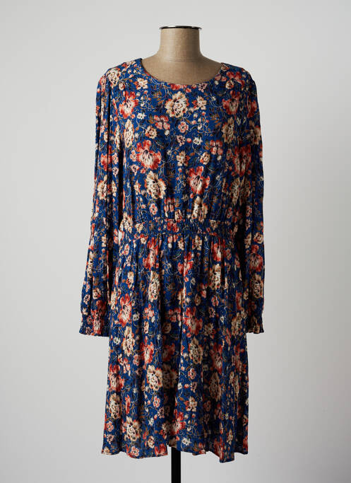 Robe mi-longue bleu C'EST BEAU LA VIE pour femme