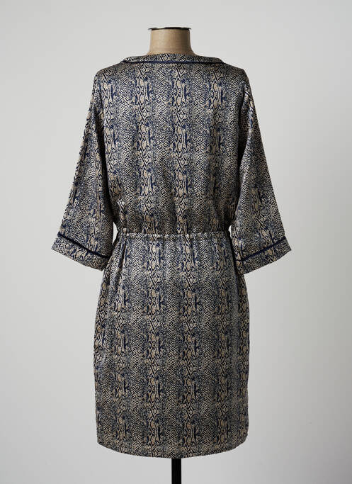 Robe mi-longue bleu SIGNATURE pour femme