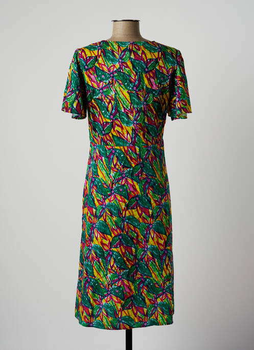 Robe mi-longue vert MADE IN SENS pour femme