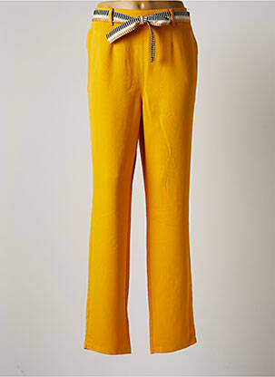 Pantalon chino jaune DIANE LAURY pour femme