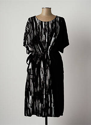 Robe mi-longue noir HALO PARIS pour femme