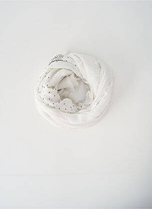 Foulard blanc PALME pour femme