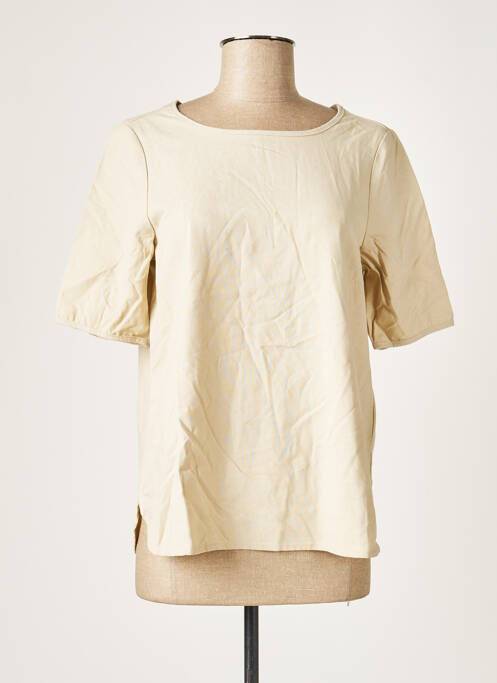 T-shirt beige VERO MODA pour femme