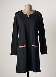 Robe courte manches longues manches longues bleu THALASSA femme