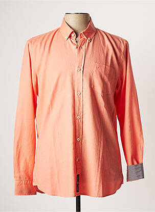 Chemise manches longues orange HANJO pour homme