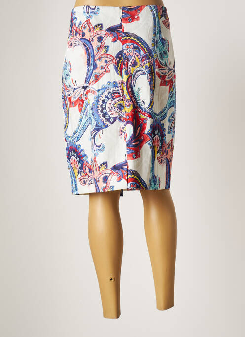 Jupe mi-longue blanc PAUSE CAFE pour femme