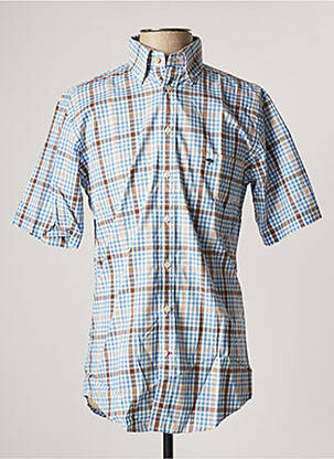 Seidensticker Chemise \u00e0 manches courtes bleu-blanc motif ray\u00e9 Mode Chemises Chemises à manches courtes 