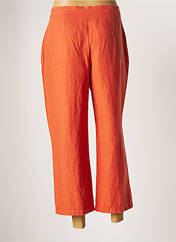 Pantalon 7/8 orange CHRISTINE LAURE pour femme seconde vue
