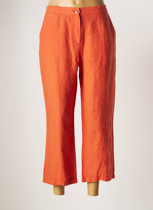 Pantalon 7/8 orange CHRISTINE LAURE pour femme