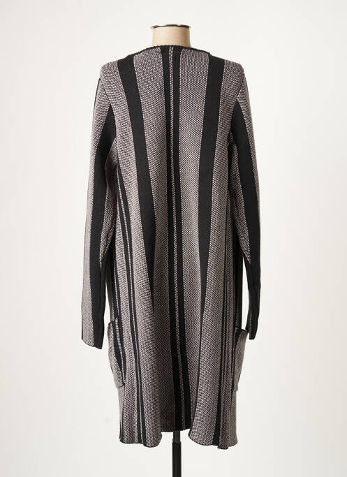 Gilet manches longues noir ICHI pour femme