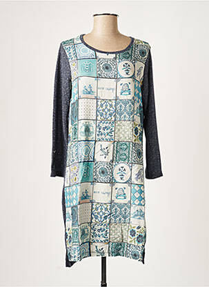 Robe mi-longue bleu NICE THINGS femme