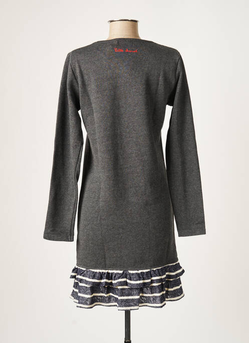 Robe courte gris LITTLE MARCEL pour femme