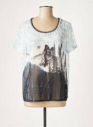 T-shirt bleu MAISON SCOTCH femme